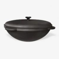 Кастрюля-казан чугунная 12 л чугунной крышкой