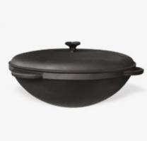 Кастрюля-казан чугунная 22 л чугунной крышкой