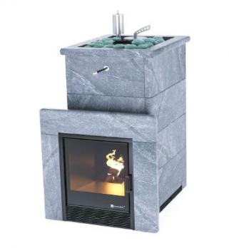 ПЕЧЬ «СОЧИ» В ПОЛНОЦЕННОМ КОЖУХЕ С ОТКРЫТЫМ ВЕРХОМ ТАЛЬКОХЛОРИТ