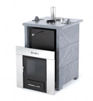 Печь «Анапа» в трёхстороннем кожухе из талькохлорита