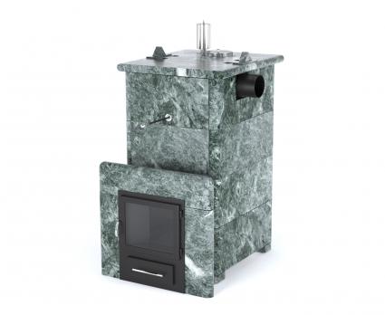 Печь «Анапа» с боковым подключением в кожухе из змеевика
